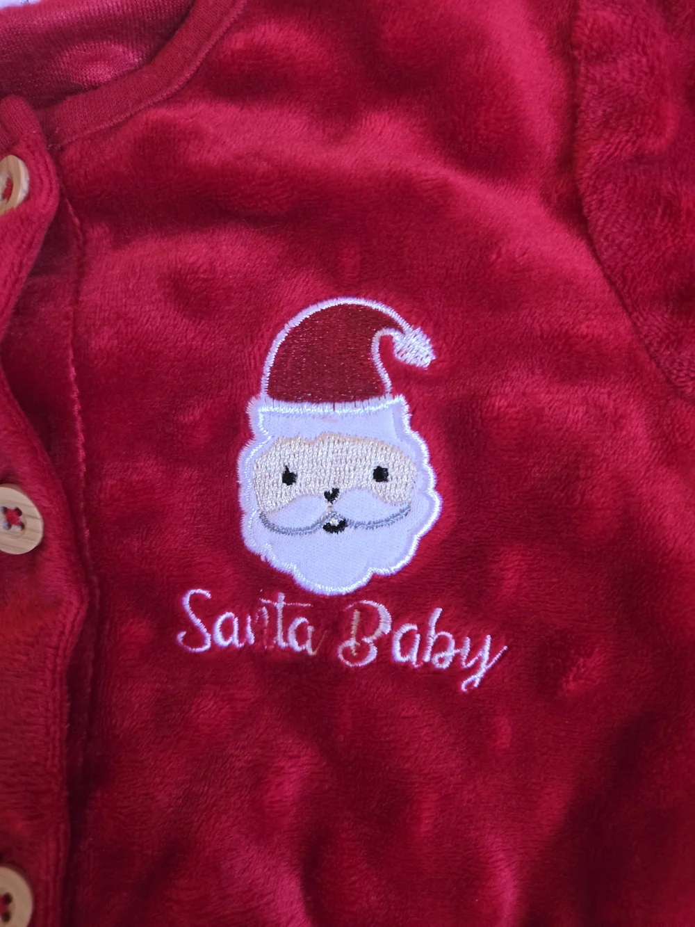 Red HOLIDAY onsie & Pompom Hat